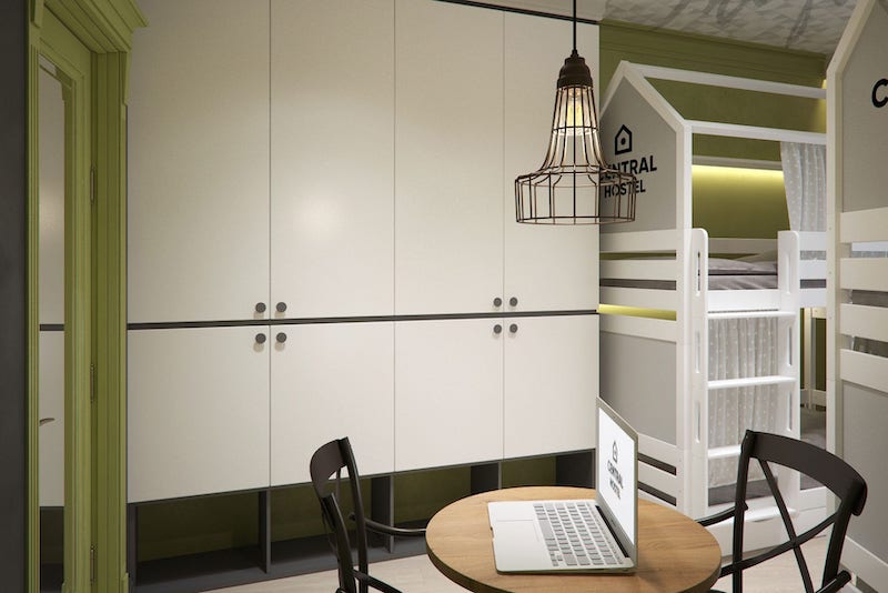 Design hostel Kharkov